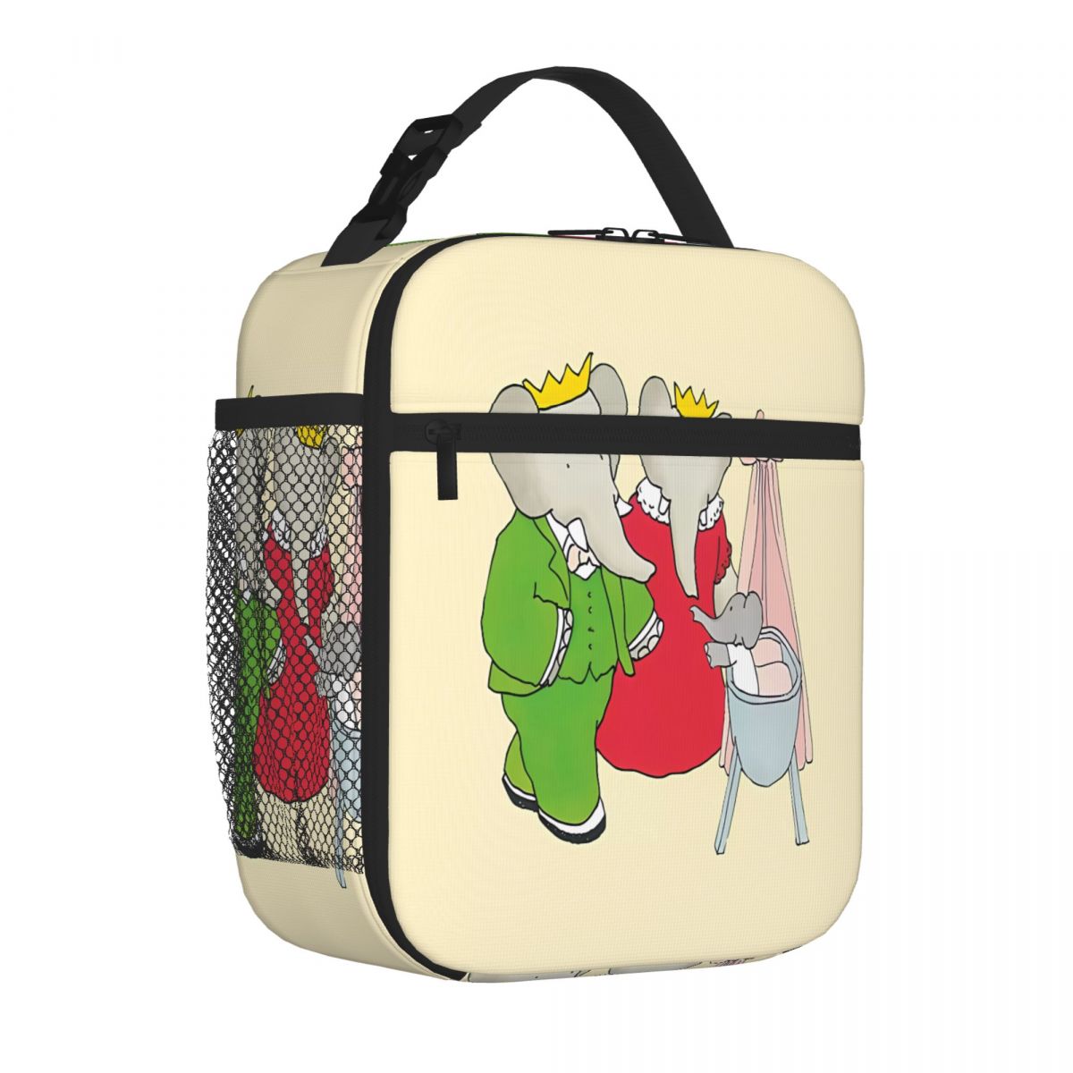 Bestselling Babar And His Family Camouflage Outdoor Lunch Bag Boating Trip Durable Lunch Bag One Size