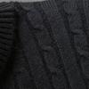 Men Knitwear Simple Solid Color Comfy Sweater Pullover Turtleneck Twist Men Sweater Pullover Sweater Pullover for Daily Life