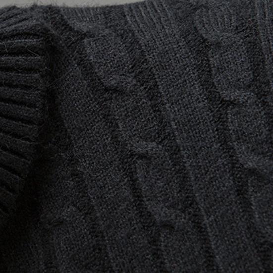 Men Knitwear Simple Solid Color Comfy Sweater Pullover Turtleneck Twist Men Sweater Pullover Sweater Pullover for Daily Life