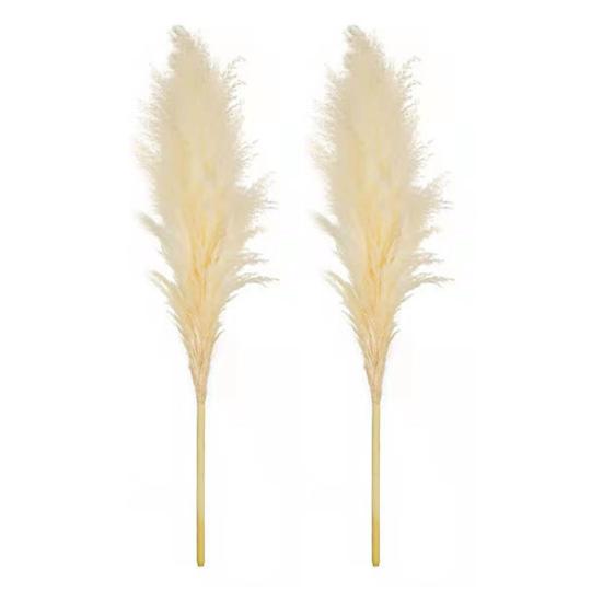 1/2/3/4/5Pcs Artificial Pampas Grass Bohemia Realistic Fluffy Fake Dried Grass Home Office Wedding Party Table Centerpiece Boho Decor