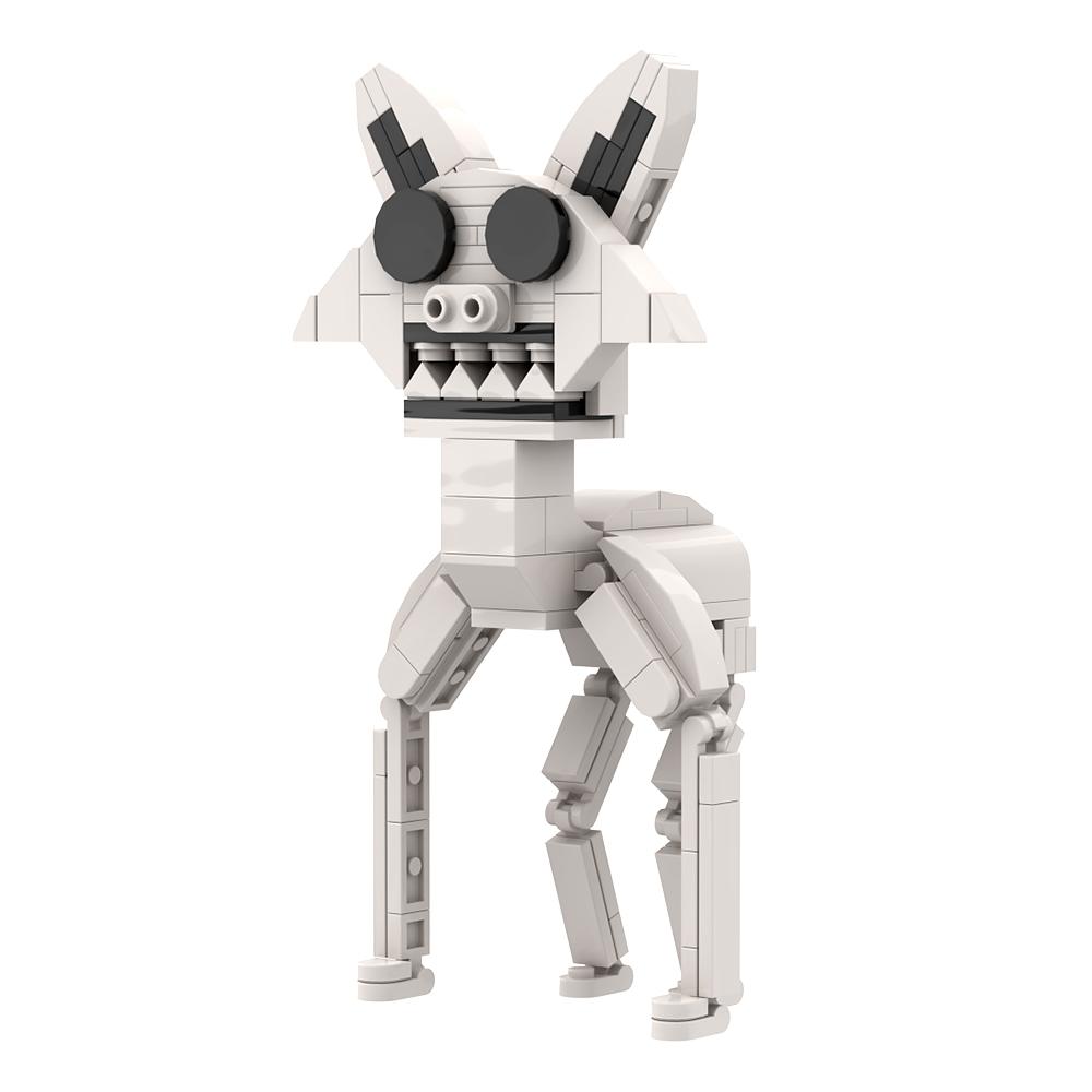 MOC Neues Horrorspiel Zoonomaly Bausteine Modell Horrortier Katze Elefant Koala Affe Bausteine Horror-Zoo Bauspielzeug Geschenk