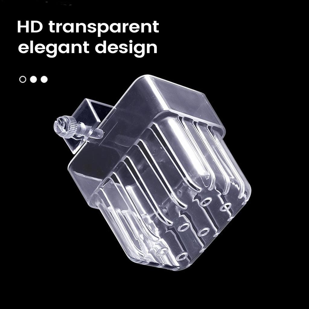 Home Transparent Hanging Aquarium Plant Holder, Hydroponic Planter Pot for Indoor Fish Tank, Water Plant Cultivation Container