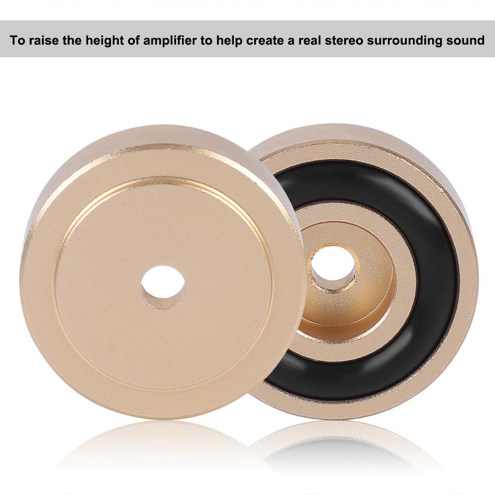 4PCS 30*10mm Aluminum Alloy Amplifier Feet   Amplifier Pads Feet Silver