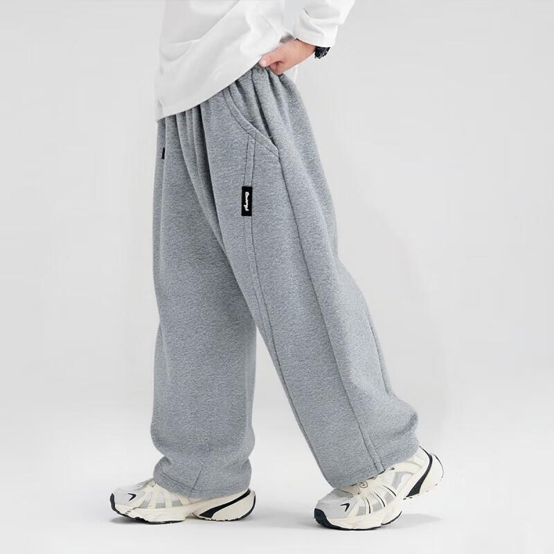 YOUYOUTONGHUA Boys  Fleece-Lined Cotton Curved Casual Sport Pants 120