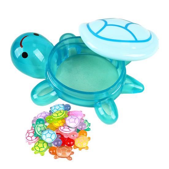 

Glow-in-the-dark Turtle Storage Box with Lid Glowing Turtle Statue with Secret Hidden Compartment Turtle Shape Container Organizer Decoration синий