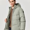 Skechers Windproof Waterproof Stain Resistant Warm Insulated Anti Static Versatile Short Hooded Down Jacket Men Outerwear L425M005-04H0
