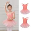 Girls Kids Ballet Tutu Skirts Dance Leotards Open Back Ballet Class Stage Performance Costumes