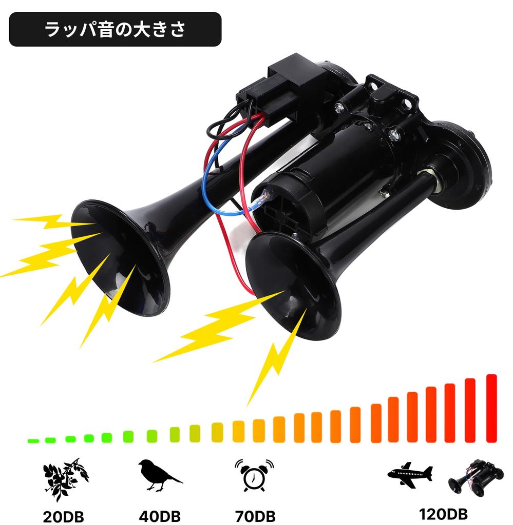Loud Yankee Horn for Large Loud Integrated Air for Light and Aftermarket Includes Bracket All Trucks, Pump, Air-Operated, Compressor, Built-in, Cars,