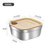 Square Lunch Box with Lid 304 Stainless Steel Sealed Bento Lunch Box Fruit Salad Food Container For Student Office Worker