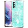 Phone Case For Samsung S24 Ultra S23 FE S22 S20 S21 5G S10 S9 Plus S10E S8 Soft Clear lovely Cartoon sea turtle ocean blue Cover