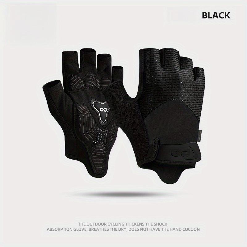 1PAIR riding gloves half finger outdoor mountain bike shock absorption non-slip breathable yoga sports fitness gloves