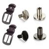10Pcs Solid Nail Bolt Strap Rivets 5/6.5/ 8mm Screw Leather Craft Bookkeeping Round Head Screws For Luggage Clothes/Bag/Shoes