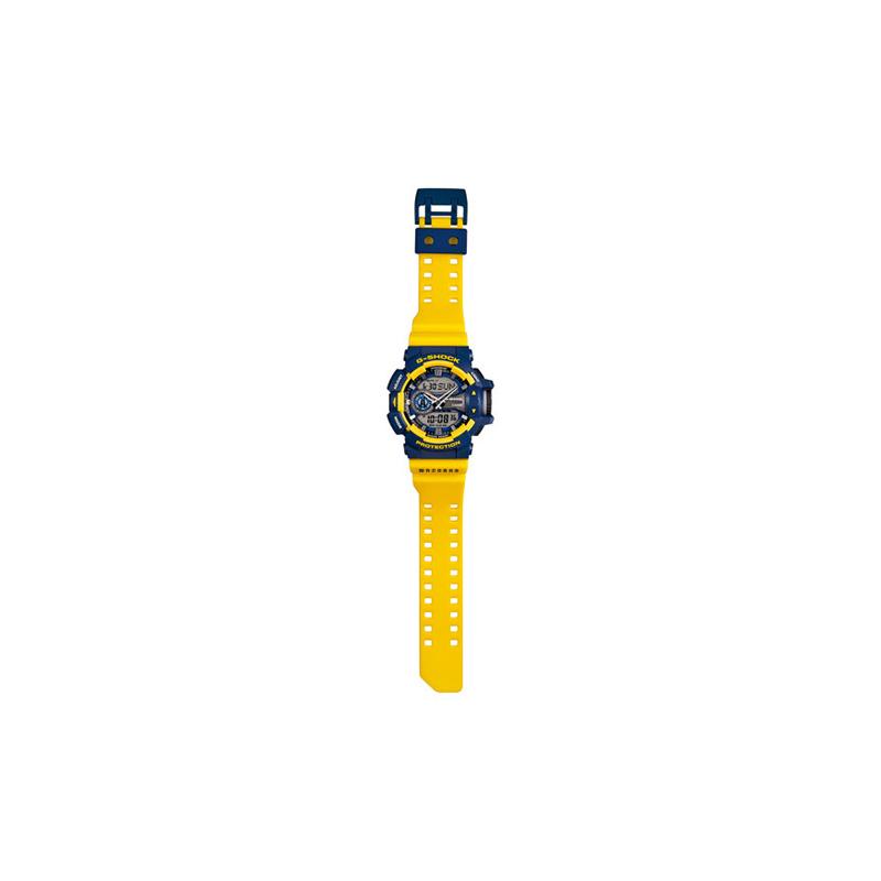 Casio G-SHOCK series street fashion trend vibrant contrasting hands dual display large diameter sports waterproof quartz movement resin GA-400-9B