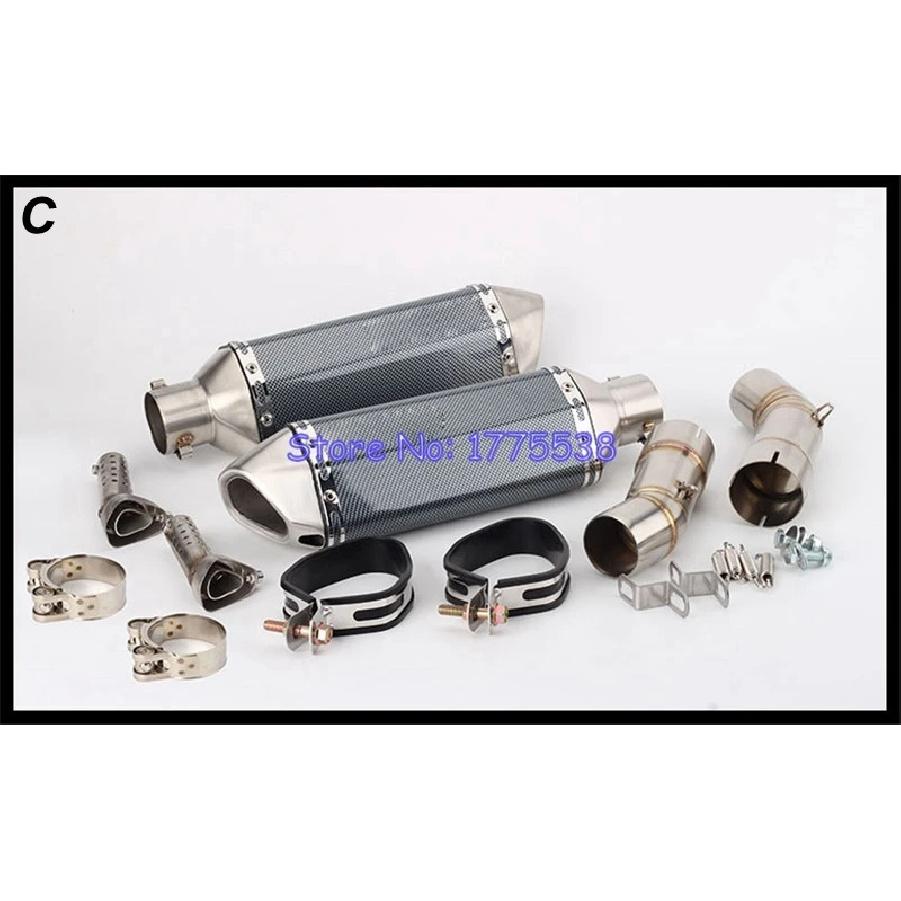 Motorcycle Exhaust System Link Pipe for Ducati 848 848 EVO 1098 1198 S/R 848 Motorbike Exhaust Escape Connector MidPipe
