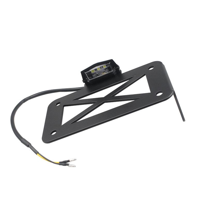 Accesorii pentru motociclete, accesorii modificate, suport pentru plăcuță de înmatriculare retro pentru mașină American Cruise Prince, cu suport metalic negru deschis