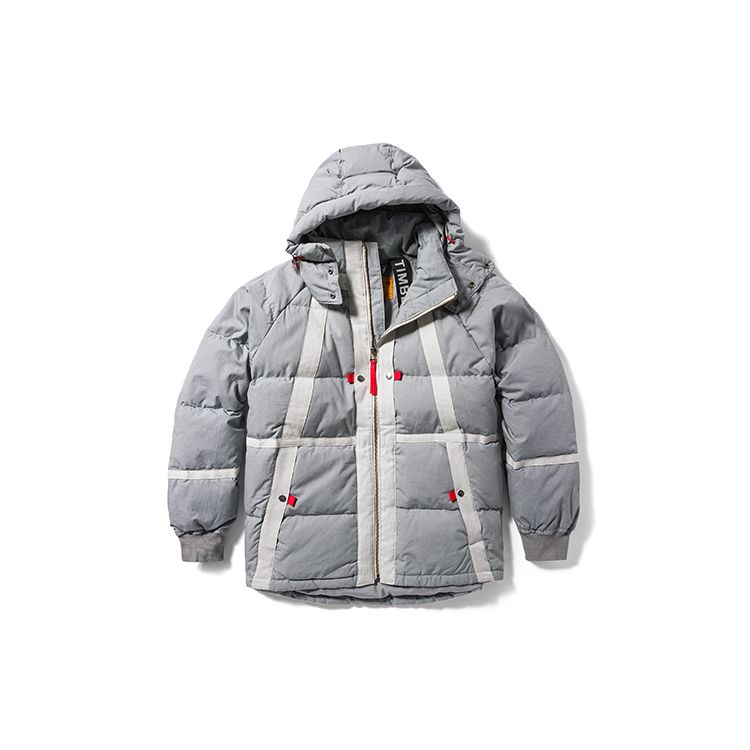Timberland ® X Christopher Raebu Future73 Collaboration Series Patchwork Comfortable Warm Removable Hood Zipper Down Jacket Men outerwear A6S7S-DZ8