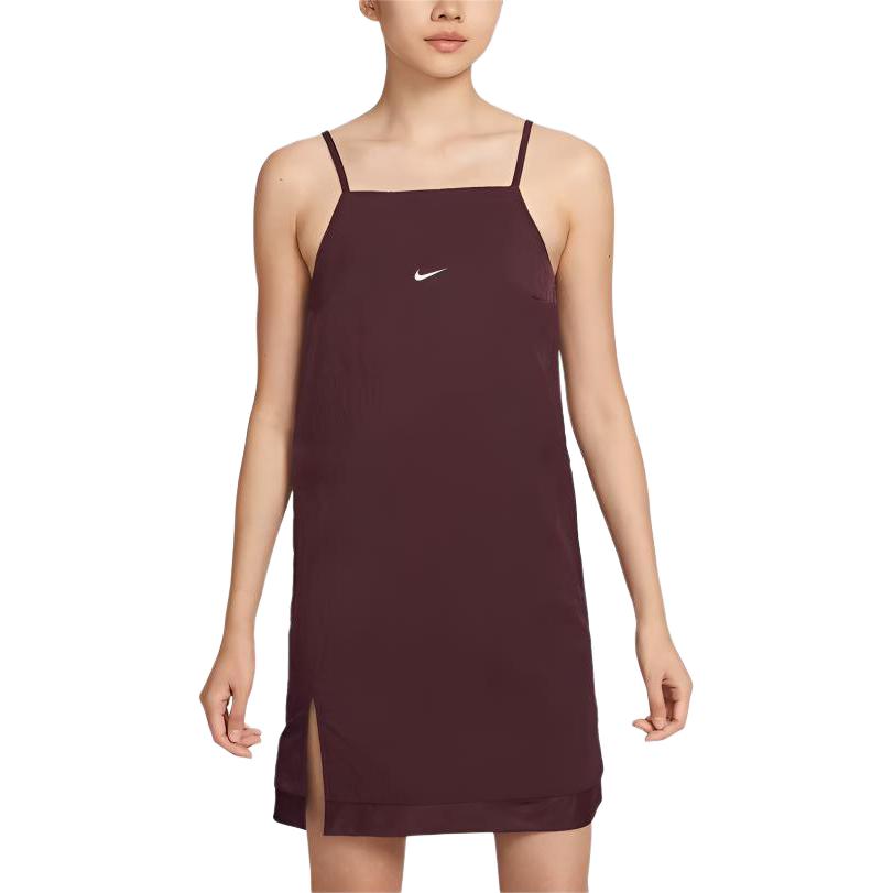 Nike As W Nsw Wvn Cami Brand Logo Solid Color Simple Comfortable Slip Dress Women dresses IH3909-652
