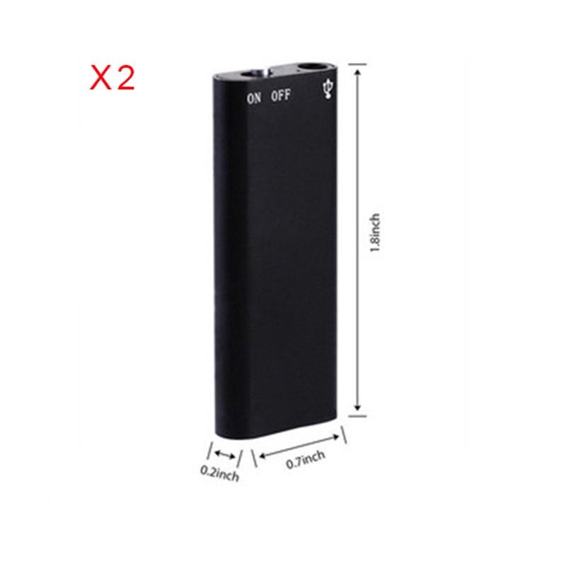 4-64GB Compact Digital Voice Recorder - Miniature Voice Portable Voice-Activated Recorder with Noise Reduction Function and MP3 Player
