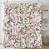 1 pack of print shower curtain polyester cloth modern geometry pattern bathroom curtains with hooks Home decoration curtain