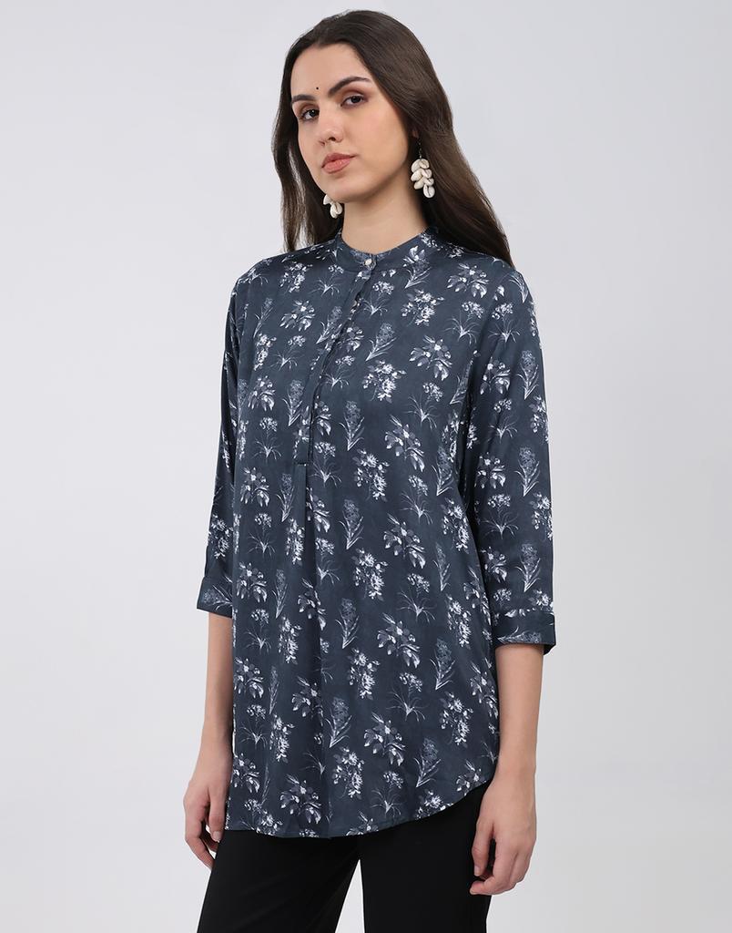 Monte Carlo Women's Round Neck 3/4 Sleeve Kurti