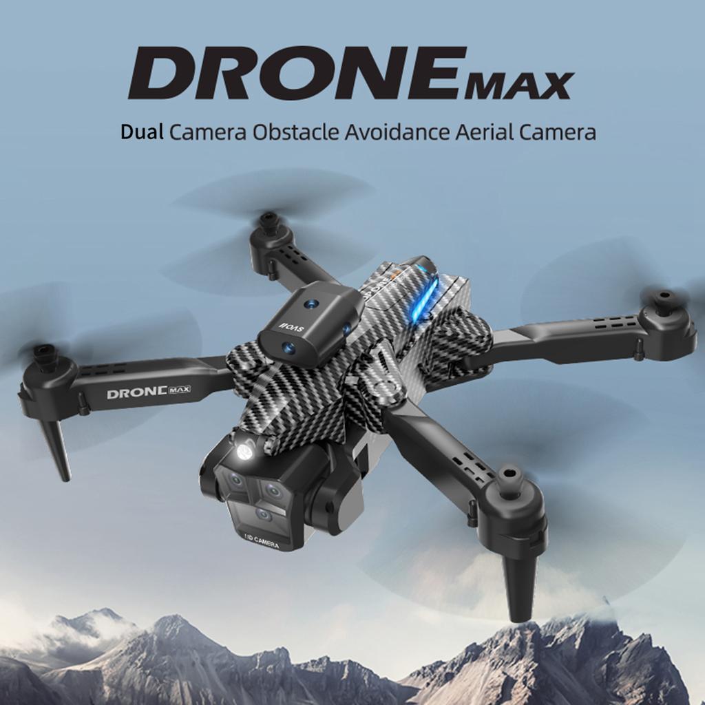 Ferngesteuerte Drohne mit Dual-Kamera, 4K faltbarer kopfloser Quadrocopter mit Hindernisvermeidung