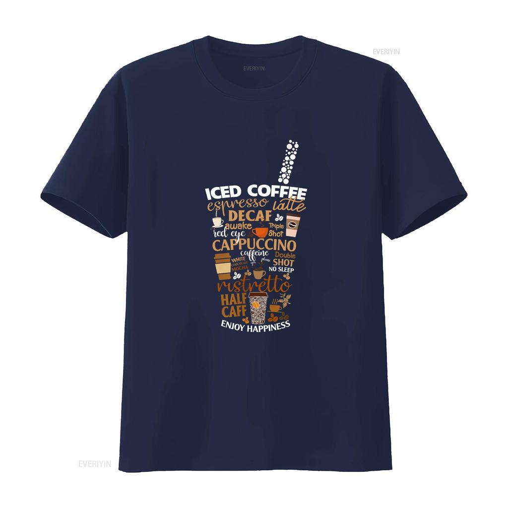Amante de Copo de Café Gelado Mas Primeiro Espresso Latte Camiseta vintage Lavada moda streetwear Top Para Uso Diário gráfico Unissex