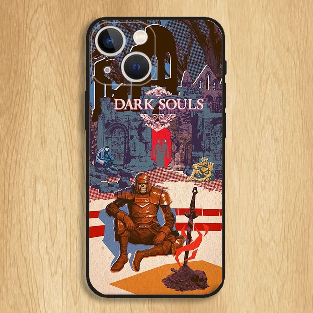 D-Dark S-Souls Video Game Phone Case For iPhone15,14,13,12,11,Pro,Max,Plus,Mini,X,XS,XR,8,7,6,S,Plus,SE Soft Black Case