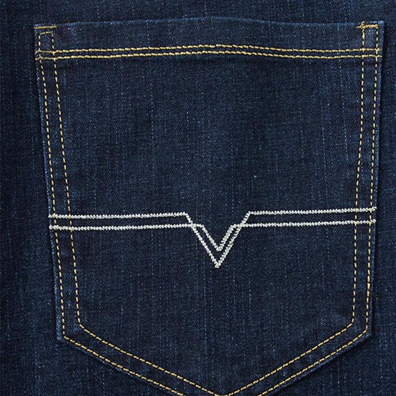 ROMON Men's Straight-Leg Business Casual Jeans