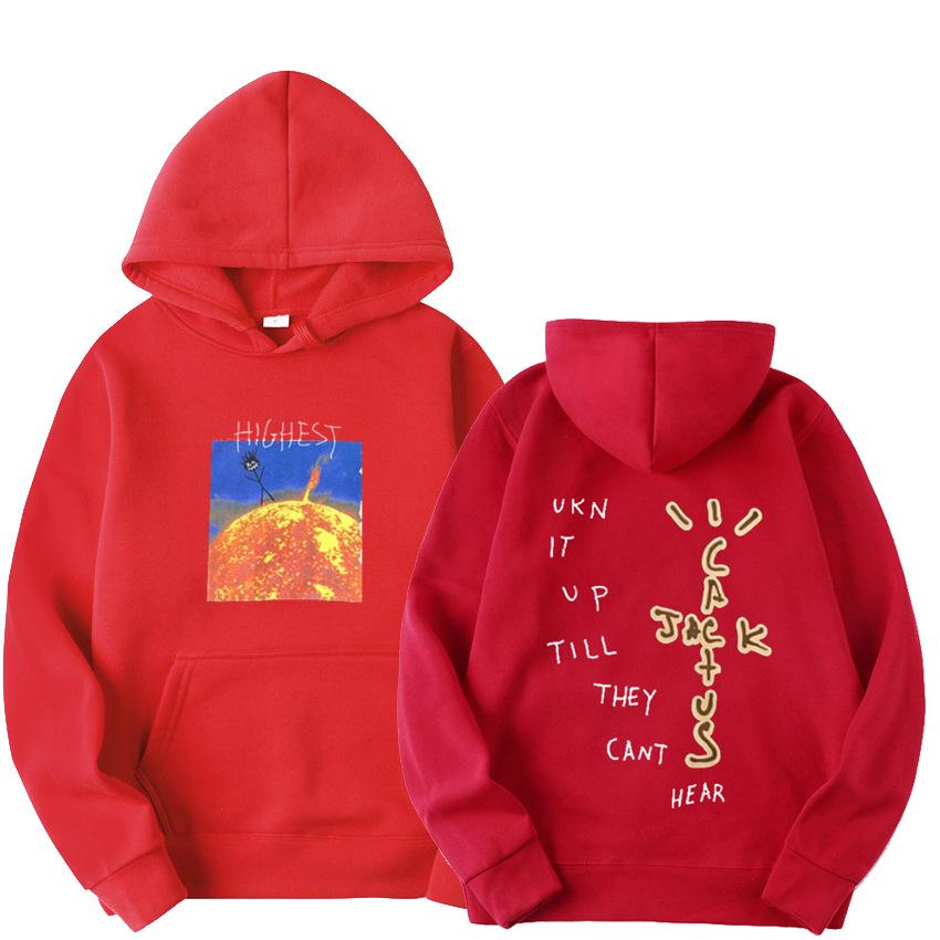 travis scott highest in the room sun moletom com capuz black