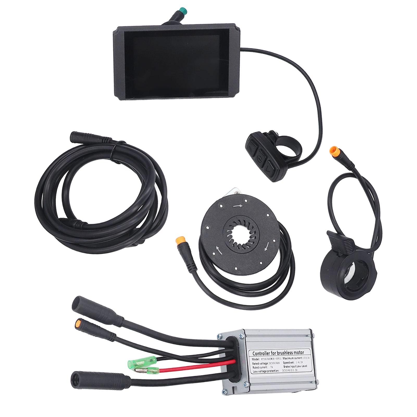 

Комплект контролера для електровелосипеда 15A Водонепроникний лічильник LCD8H Комплект для переобладнання велосипеда з дротом від 1 до 2 для двигуна 250 Вт 350 Вт