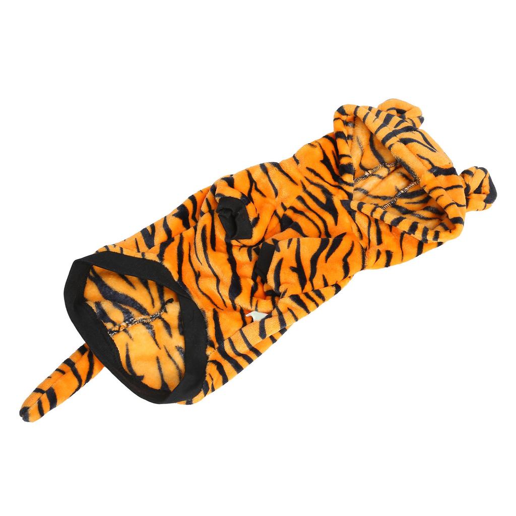 Bluza z kapturem Pies Tygrys Miękka Poliester Bawełna Ocieplana Ciepła Wygodna Bluza Zimowa dla Psa z Tygrysem