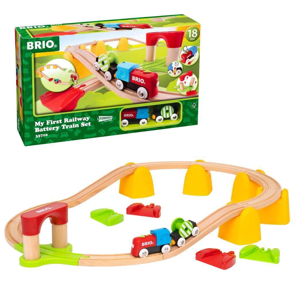 

BRIO My First Power Rail Set for ages years and Wooden Rail Gift 33710, 1.5 up. [Toy, Toy, Locomotive, Set, (Birthday/Christmas)]