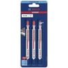 Lame de scie sauteuse t 301 chm expert clean plastic composites lot de 3 - bosch - 2608900566