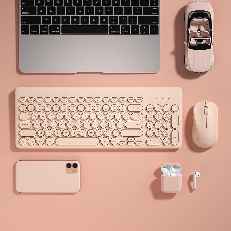 BOW Hangshi Wired Keyboard & Mouse Set for Girls with USB Connection