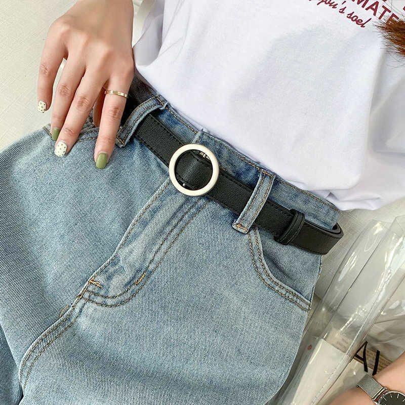 Vintage Black Women's Belt Effortless Fashionable Simple Pu Material For Stylish Outfits