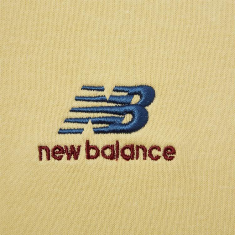 New Balance Embroidered Logo Sports Pullover Light Yellow Men's AMT11550-PSW