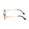 MIU MIU Logo Cutout Design Metal Oval Sunglasses Women Sunglasses Rose-Gold SMU52YEZVFF01V1C054