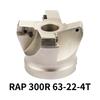 RAP 300R 50-22-4T 400R 63-22-4T 400R 80-27-5T 75 Grad Positiver Kopf 25,4 50mm APMT1135/APMT1604 CNC Fräser Planfräser