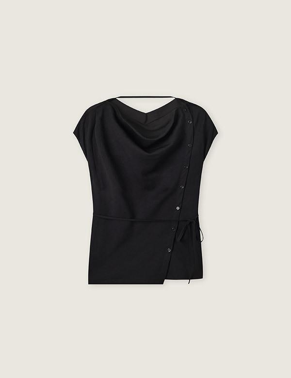 ROEM Cowl Neck Blouse Rmblg25Nt3