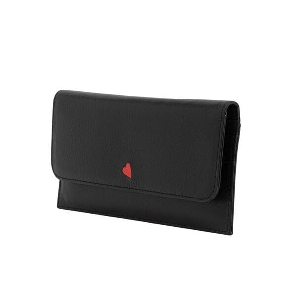 Lanvin en Bleu Carla Thin-Diameter Long Wallet, Light Gray, Size F