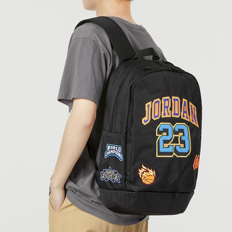 New Jordan Fabric Backpack Unisex Jet Black JD2333051AD-001