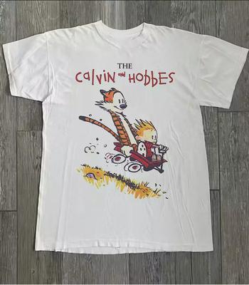 THE CALVIN AND HOBBES Gift Unisex T-Shirt Full Size Cotton MD400 Unisex T-Shirt