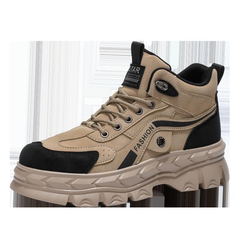Men's shoes autumn and winter advanced outdoor leisure sports shoes thick-soled non-slip labor insurance wear-resistant high-top Martin boots