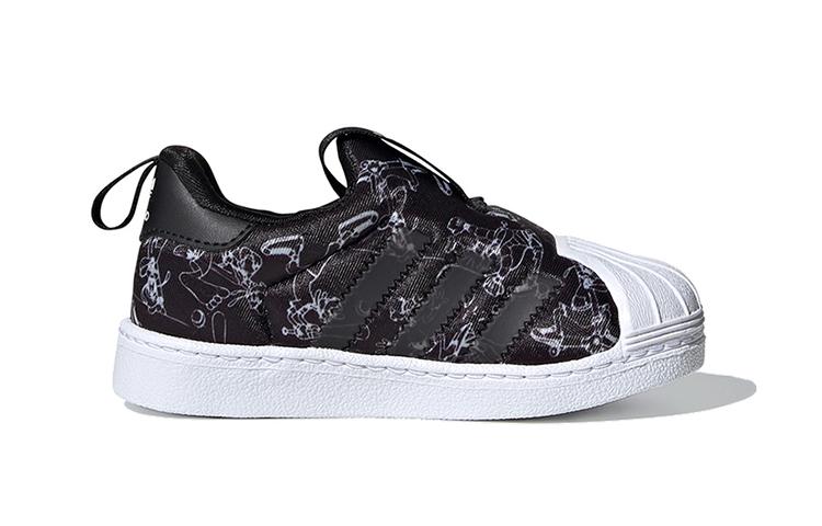 adidas Originals SUPERSTAR 360 Anti Kick Low Top Baby & Toddler Shoes Black Infant And Toddler FW1989