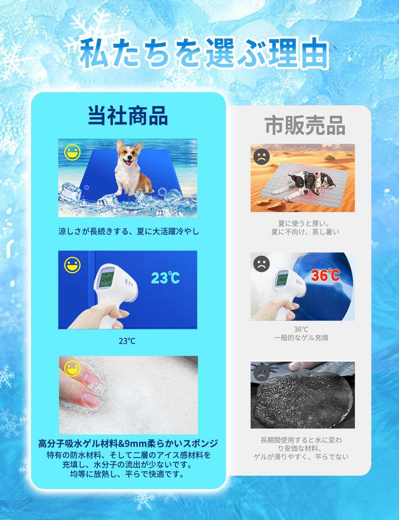 Pet Cooling Mat for Dogs and Cats Pet Cooling Mat for Summer Cooling Gel Cool Cooling Cooling Heat Stroke Cooling Sheet for Medium and Large [-8℃