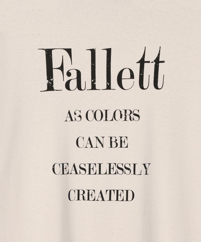 FALLETT Typography Short Sleeve T-Shirt Beige