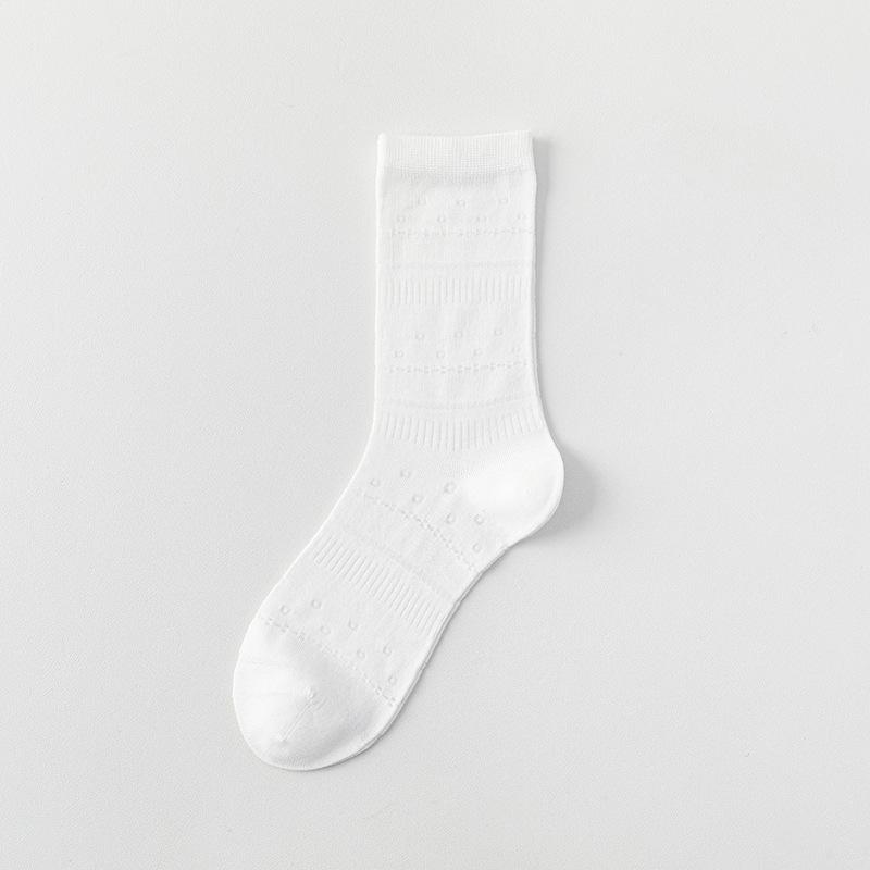 Silk Stockings for Children, Mid-length, Summer/autumn Lightweight Mesh Breathable Open Toe Girls' Long Cotton Socks, Pile Socks, Long Stockings