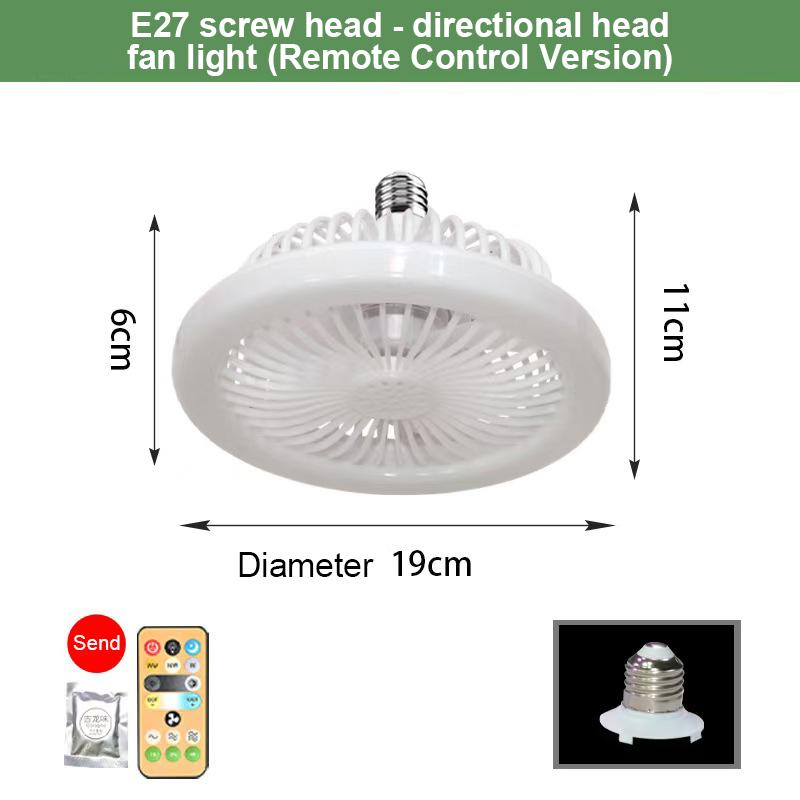 Rotatable 3in1 Ceiling Fan with Remote Control Lighting Lamp E27 Converter Base Lighting Base Bedroom Living Room Miflame