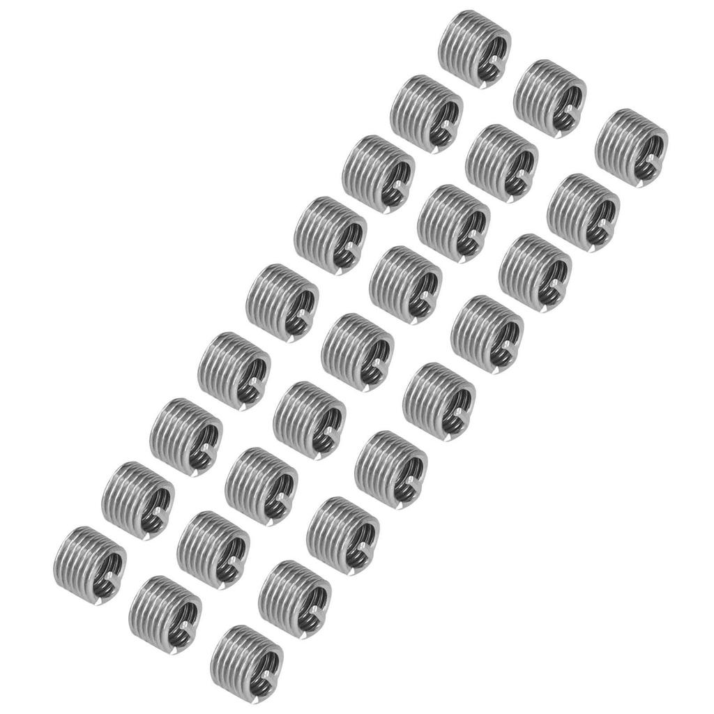 100Pcs Thread Inserts Male Female Reducing Nut Repair Tool Stainless Steel Fastener M6x11.5D