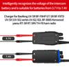 USB Ladekabel für UV-5R UV-82 BF-888S TYT-Retevis Funkgerät Transceiver Ladeclip Klemme mit Kontrollleuchte